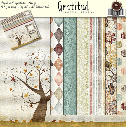 Colección Gratitud Scrapbooking X8 D' Arteche Crafts