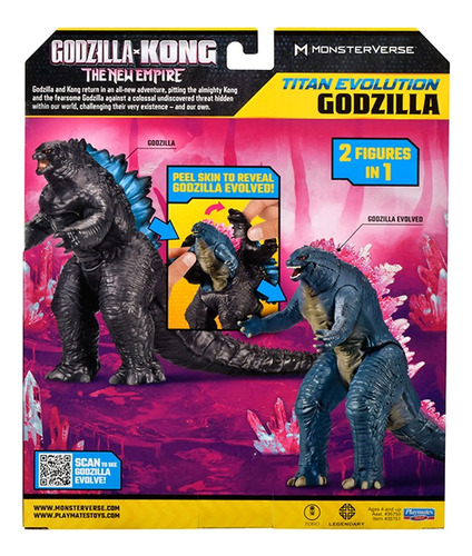 Godzilla X Kong Titan Evolution Deluxe Monsterverse 7in