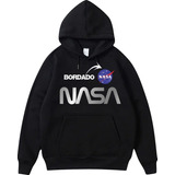 Sudadera Nasa Bordada, Unisex Con Reflejante