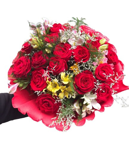 Ramo De Rosas - San Valentin - Flores A Domicilio
