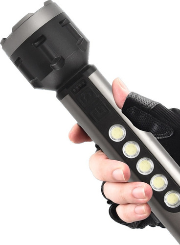 Mini Linterna/flashlight Recargable Con Luz Lateral Cb-c69