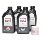 Aceite 15w40 Con Filtro De Aceite Nissan Paquete 4 Litros