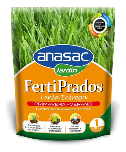 Fertilizante Fertiprados Primavera-verano Anasac 1 Kg