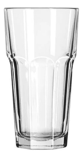 Set X6 - Vaso De Vidrio Templado 625 Ml. Facetado - Licuado