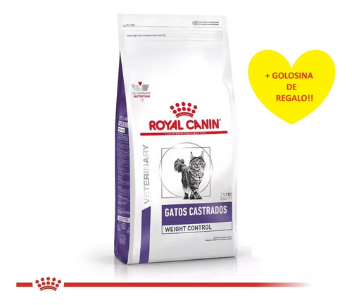 Royal Canin  Gato Castrado Weight Control 7.5k + Regalo!!