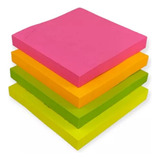 Bloco Auto Adesivo Post-it Recado Lembrete 400 Folhas Neon