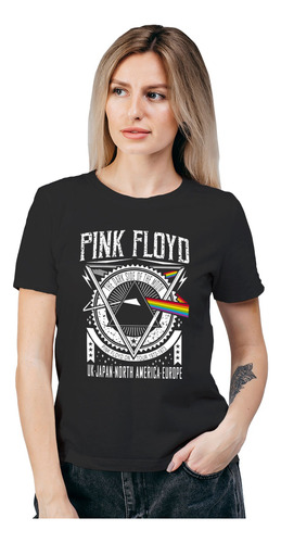 Polera Mujer Pink Floyd Tour Musica Algodón Orgánico Wiwi
