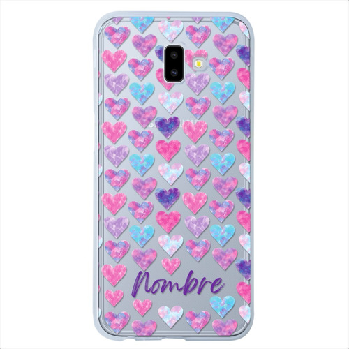 Funda Galaxy Uso Rudo Corazones Personalizada Tu Nombre