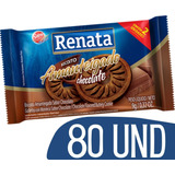 Biscoitos Amanteigados Em Sache Renata Chocolate - 80 Und