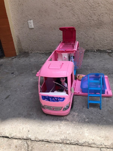 Camper De Lujo De Barbie, Mattel, Usado, Completo, En Caja