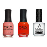 Kit 4 Esmaltes Orly Tradicional, Y Seche Clear Base