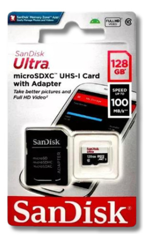 Cartão Memória Micro Sd Sandisk 128gb Original