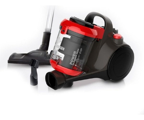 Aspiradora Telefunken Power Cleaner 5620 Sin Bolsa 3 L 2100w Color Negro/rojo