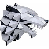 Paperraz Diy 3d Del Lobo Cabeza De Animal Papercraft Constru