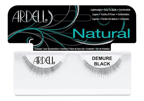 Pestañas Postizas Ardell Natural Lashes Demure Black