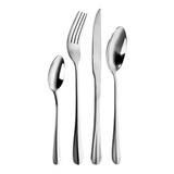 Set X 24 Cubiertos Acero Inoxidable Kremer New York Silver