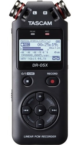 Gravador Áudio Tascam Dr-05x Digital Portátil 12x S/juros