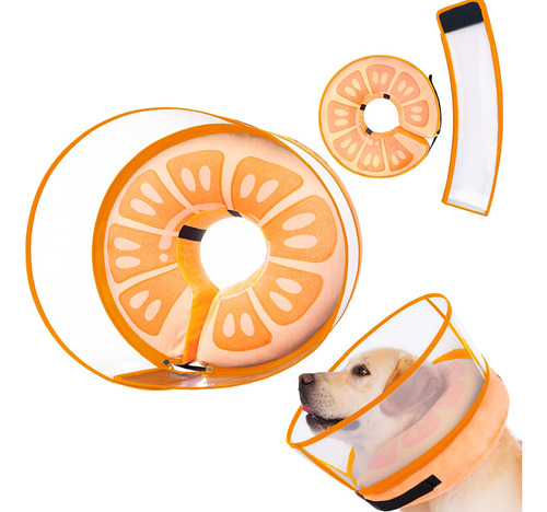 Collar Inflable De Cono Para Perros Grandes, Medianos Y Pequ