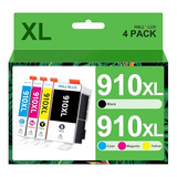 Cartuchos De Tinta Hallolux 910xl Para Impresoras Hp Para