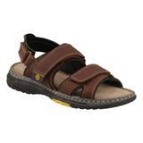 Sandalia Lobo Solo 6507n Huarache Ajustable  En Piel 25-30