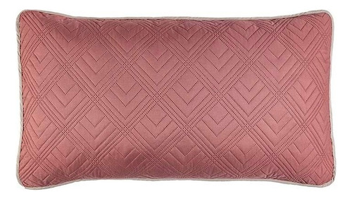 Funda De Almohada 2 Vistas Deep Rose Standar Vianney Color Rosa/beige