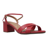 Sandalias De Tacon Rojas Zapatos Mujer Vizzano 6291927