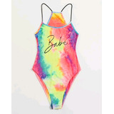 Body De Tirantes De Tie Dye Shein Importado