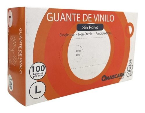 Guante Vinilo Sin Polvo 50 Pares - Zona Medica