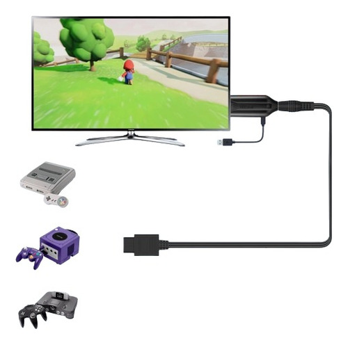 Cabo Hdmi Para Super Nintendo,  N64 E Gamecube