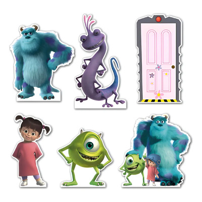 Figuras Coroplast Monster Inc Base Sólida Kit 6 Pz | Meses sin interés