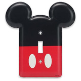 Placa De Interruptor De Luz De Metal Mickey Mouse De Di...