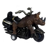 Moto Motocicleta Harley Arrastre Juguetes Niños Rinoceronte