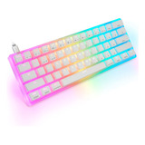 Teclado Mecánico Skyloong Gk61 Sw Gateron Brown Translucent