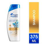 Shampoo Head & Shoulders Control Caspa Crece Fuerte Desde La Raíz 375ml