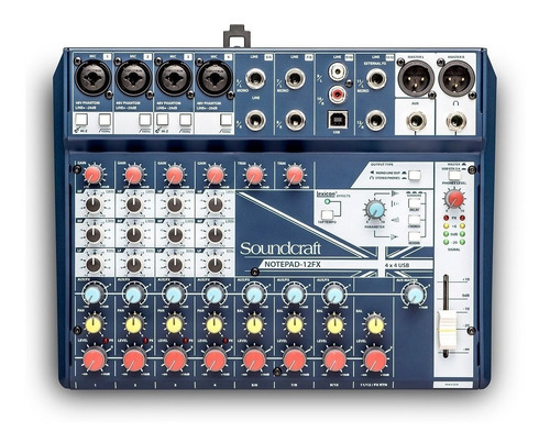 Mixer Soundcraft Notepad 12 Con Efectos 12 Canales