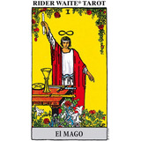 Rider Waite Amarillo El Mago Tarot Estuche + Cartas + Guía