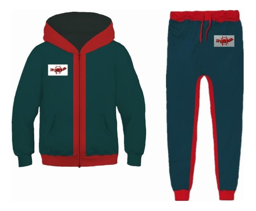 Sudadera Con Cremallera Y Pantalones Spider-man Miles Niños