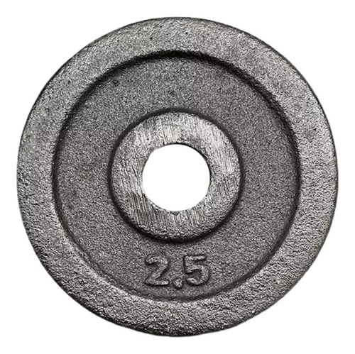 Disco 2,5 Kg Fundicion Pesa Fitness Mancuerna Barra Gym Fit