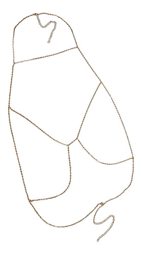Aleación Sujetador De Oro Collar De Cadena Corporal Bikini