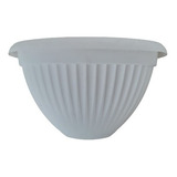 Maceta Plastico Matri Modelo Denise De Pared Con Plato N 30 Color Blanco