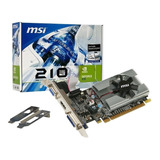 Placa De Video Msi Nvidia Gforce Gt210 1g Vga Hdmi Dvi Haedo