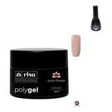 Polygel Risa Hipoalérgico Pink Flower Unha Pote+ Brinde