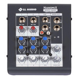 Mesa De Som Mixer Nanomix Ll Audio Na402 4 Canais C/pc Sound