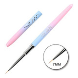 Pincel Liner Profesional De Lujo Rosa/azul