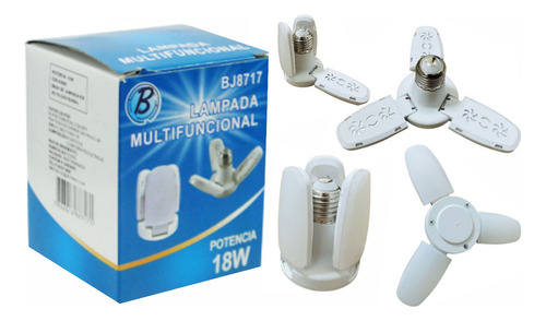 Lampada Multifuncional Led Ventilador 18w 6500k Branca Fria