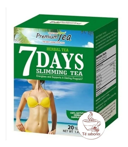 Té 7 Días Para Adelgazar Original Pack 2 Cajas De 20 Bolsas