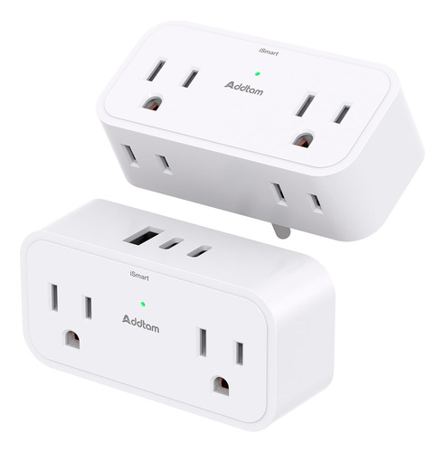 Extensión Eléctrica Fija Toma Corriente Multitoma Usb 7 En 1