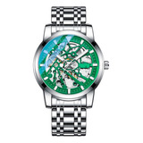 Reloj G-force Original At9005e Automatico Plateado + Estuche