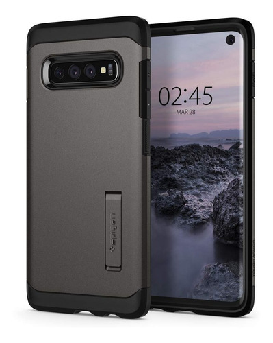 Funda Spigen Samsung S10 Gunmetal Tough Armor