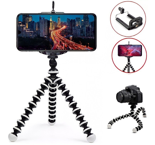 Tripode Flexible Pulpo Para Celular Soporte Camara